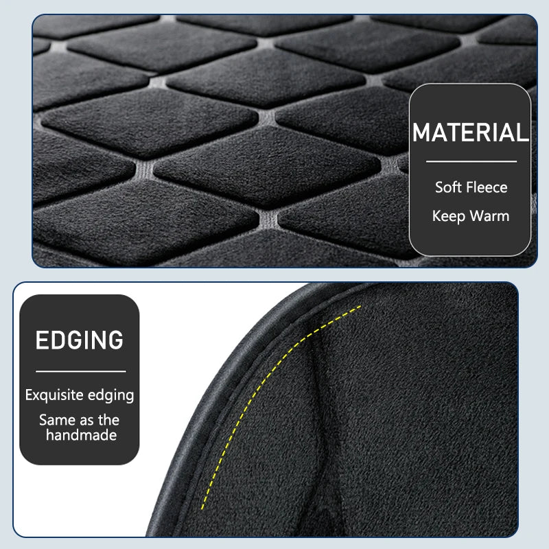 12V Heated Car Seat Cushion Cloth/Flannel Car Seat Heater Winter Warmer Seat Heating Car Accessories Heating Pads Set Universal