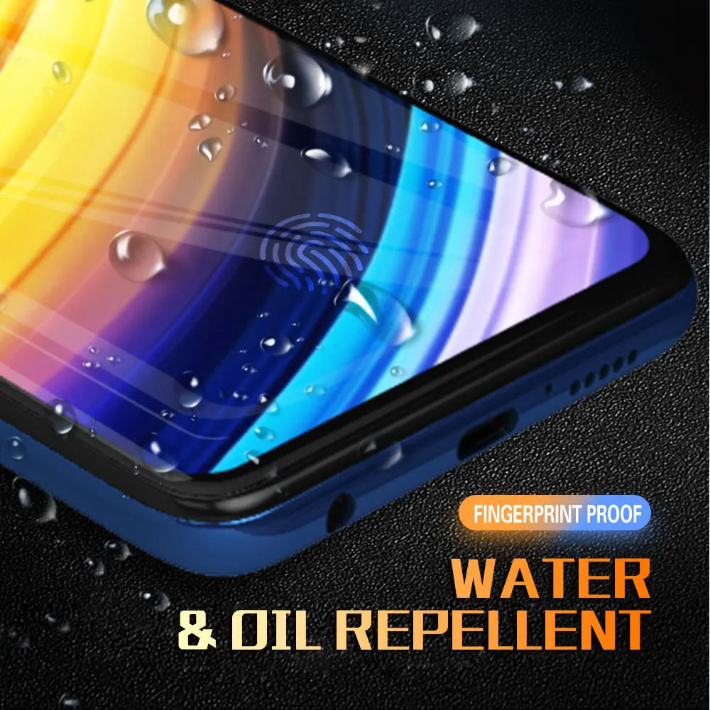 2Pcs 9H Tempered glass For xiaomi Poco X5 X4 M4 Pro 5G F4 F3 GT M5 M5s X3 NFC Glass screen protector Smartphone protective film