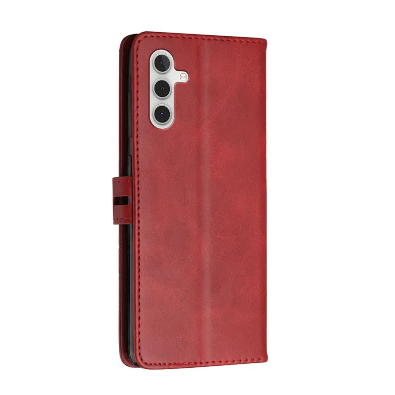 Leather Flip A15 Case on For Samsung Galaxy A15 5G A 15 4G SM-A155F A156B GalaxyA15 Magnetic Cases Stand Wallet Phone Cover Etui