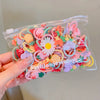 10/20Pcs/Set New Cute Cartoon Headbands Girls Elastic Hair Bands Hair Accessories for Kids Scrunchies Headwear Ornaments Gift