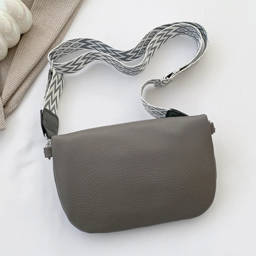 Women PU Chest Bag Stylish Shoulder Bag Large Capacity Small Hobo Bag Solid Color Soft Waist Bag Adjustable Strap Satchel Bag