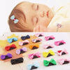 10/20Pcs Candy Color Baby Mini Small Bow Hair Clips Safety Hair Pins Barrettes for Children Girls Kid Hair Accessories Wholesale