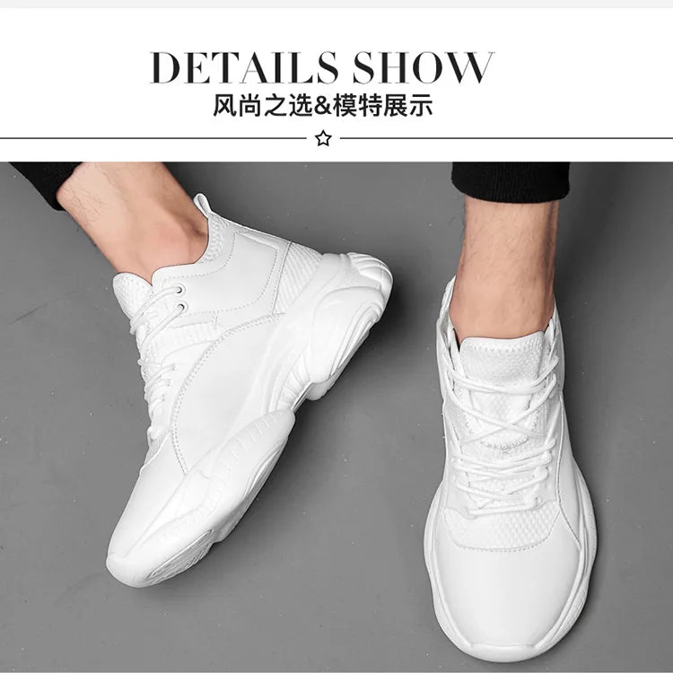 2024 Spring New Elevator Men's Shoes 6/8/10cm Hight-top Elevator Shoes Teenager Sports Trendy Shoes Men's Sneakers Casual Shoes