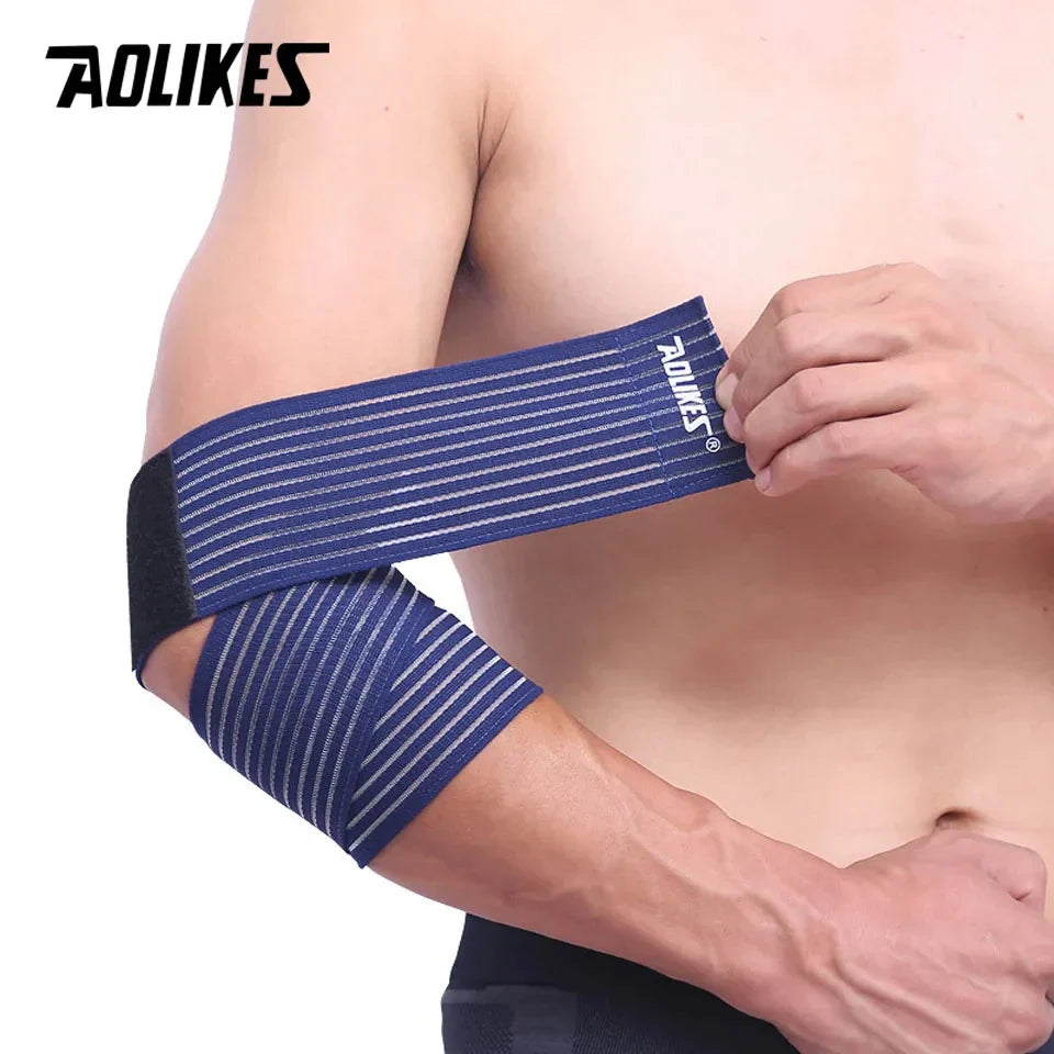 AOLIKES 1PC 40-180CM Elastic Bandage Compression Knee Support Sports Strap Knee Protector Bands Ankle Leg Elbow Wrist Calf Brace