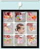 2PCS Cartoon Cute Rainbow White Horse Princess Headwear Kids Elastic Hair Bands Children Ropes Girls Accessories Baby Headdress