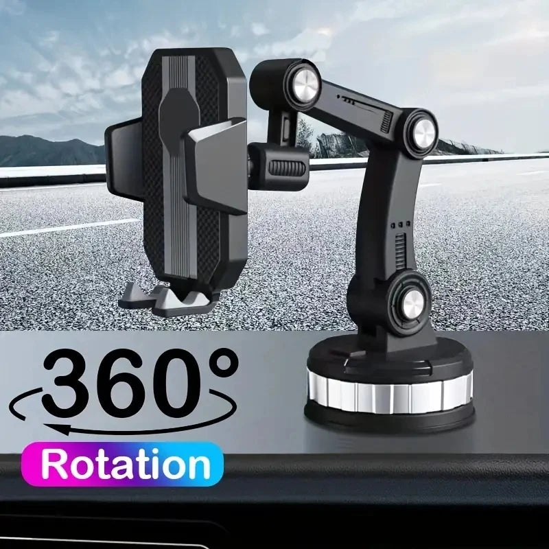 360 Degree Rotation Car Phone Holder Universal Multifunctional Shockproof Washable Strong Sticky Gel Pad Large Support for Phone