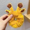 1PCS New Cute Hair Accessories Fake Fur Hair Rope Bear Scrunchies Women Girls Elastic Hair Rubber Bands Gum Kids Ponytail Holder