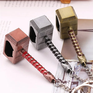 Multifunction Hammer of Thor Shaped Beer Bottle Opener with Long Handle, Bottle Opener, Keychain, 1Pc