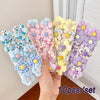 10pcs/Set Colorful Flower Hair Ties Elastics Ponytail Holders Rubber Band Baby Hair Accessories For Toddlers Kids Teens Girls