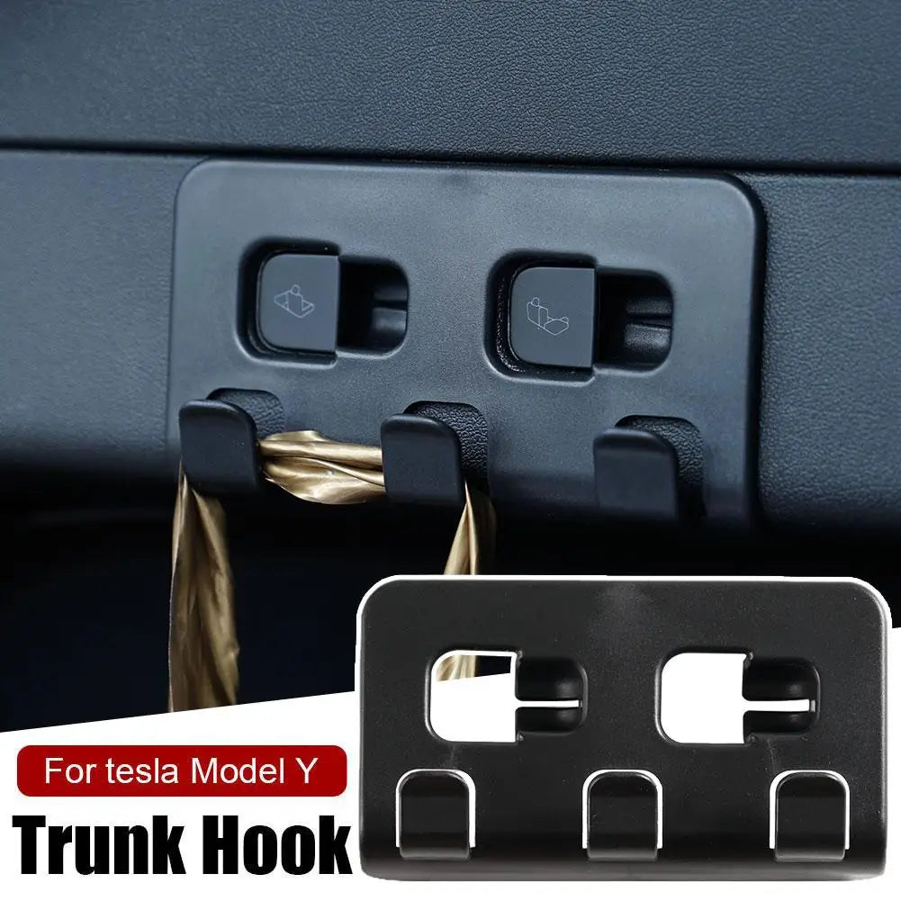 Rear Trunk Hook for Tesla Model Y 2023 Accessories Luggage Bag Umbrella Hanger Holder for Tesla Y Car Accessories 2023 L2A5