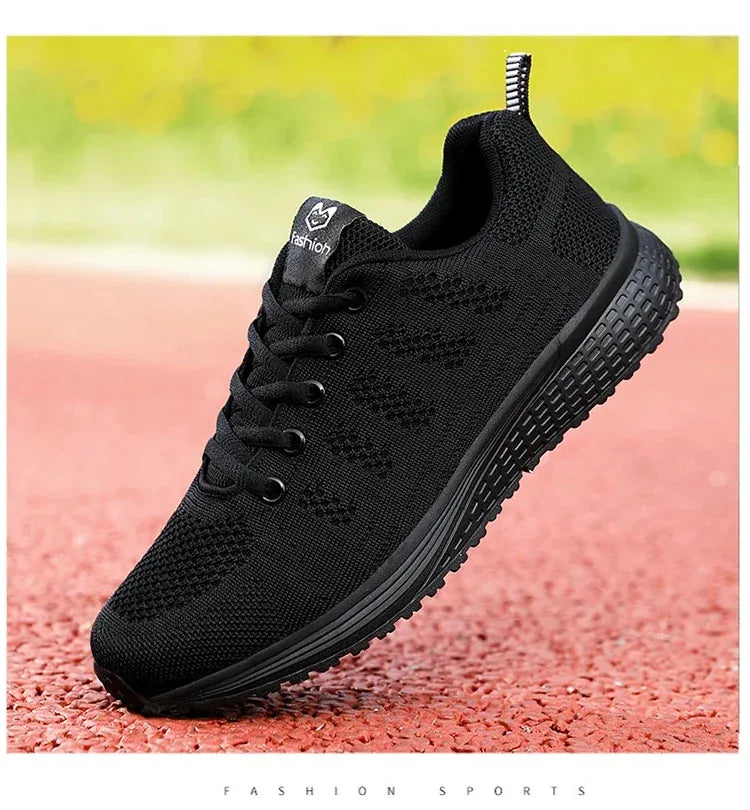 Women Casual Shoes Fashion Breathable Walking Mesh Flat Shoes Sneakers Women 2024 Gym Vulcanized Shoes White Female Footwear