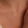 Fashion Mogen Star of David Pendant Necklace for Women Stainless Steel Jewish Symbols Necklace Men's Religious Amulet Jewelry