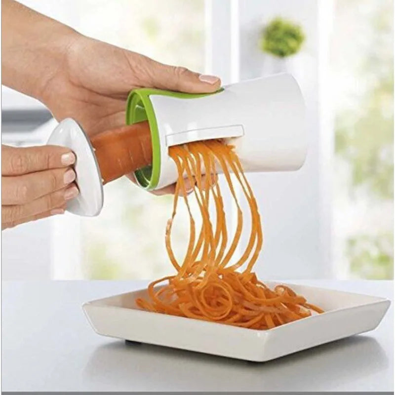 Handheld Spiralizer Vegetable Fruit Slicer Adjustable Spiral Grater Cutter Salad Tools Rotary Grater Kitchen Items accessories