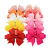 10pcs/lot Baby Girls Grosgrain Ribbon Hair Bows Headbands 3.2" Hair Band Kids Accessories for Infant Newborn Toddler Photo Props