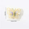 2Pcs Butterfly Hair Clip For Girl Embroidery Barrettes Fairy Hairpin Kids Hair Decor Hairpins Headwear Lovely Hair Accessories