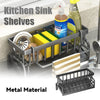 Kitchen Stainless Steel Sink Drain Rack Sponge Storage Faucet Holder Soap Drainer Towel Rack Shelf Organizer Kitchen Accessories