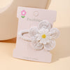 5/2/1/pcs Ins Daisy Flower Hair Clips Baby Girl Hairpins for Kids Lace White Barette Princess Hooks Infant Accessories Korean