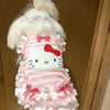 Hello Kitty Pet Dog Clothes Cartoon Sanrio Cat Vest Kawaii Pomeranian Bichon Poodle Clothing Anime Pet Supplies Gifts