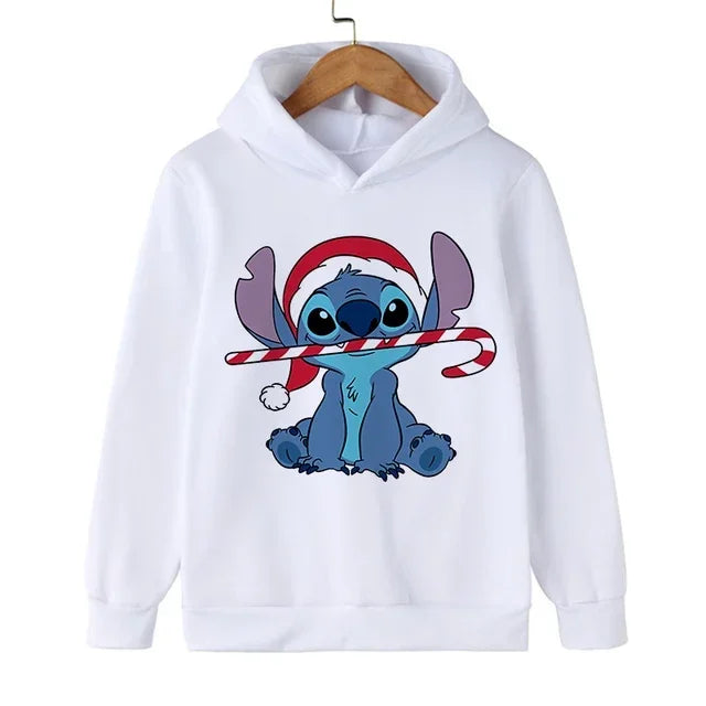 Anime Disney Stitch Hoodie Children Cartoon Clothes Kid Girl Boy Lilo and Stitch Sweatshirt Manga Hoody Baby Casual Top Coat