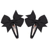 2Pcs/Lot Solid Color Bows Hair Clip For Kids Girls Ribbon Bowknot BB Clip Cute Baby Barrettes Hairpins Headwear Hair Accessories