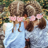 High Elastic Hair Bands Rose Flower Peal Girls Hair Scrunchies Sweet Kids Rubber Bands Ponytail Tie Hair Accessories