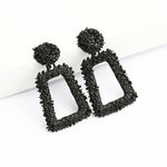 Load image into Gallery viewer, New Hollow Geometric Trapezoid Drop Earrings for Women Personality Punk Carved Metal Brincos Jewelry Hyperbole Trendy Xmas Gift

