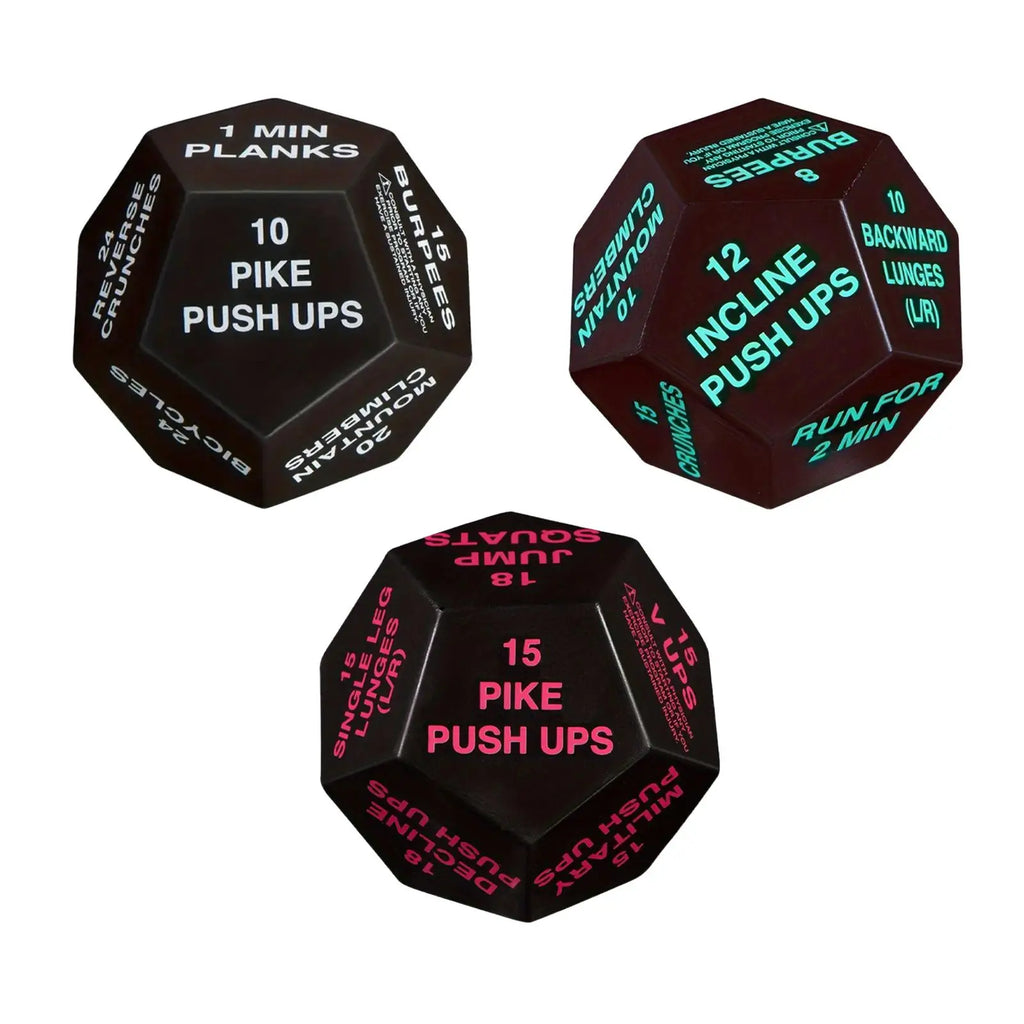 Bodyweight Training Dice Cardio Workout Game Dice for Men Women Home Gym