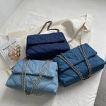 Load image into Gallery viewer, Casual Solid Canvas Women Shoulder Bag Fashion Chain Crossbody Bags High Capacity Lady Handbags
