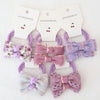 10Pcs/Lot  Children's Cute Headwear Hair Accessories Baby's Basic Bow Tie Band Set Small Scrunchie Kids Elastic Hair Ties