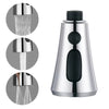 G1/2 Kitchen Pull Out Faucet Head Chrome Shower Nozzle Sprayer Bathroom Sink Tap Replacement Accessory Male Threads Head Aerator