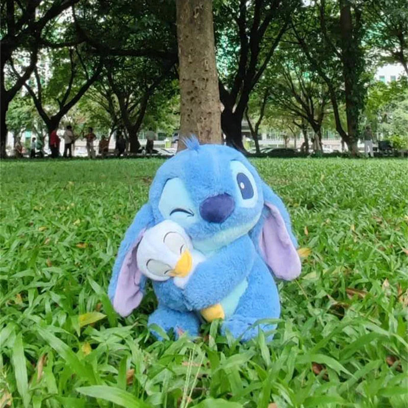 Kawaii Stitch Duck Plush Toy Lilo Stitch Cute Cartoon Soft Filled Doll Plushies Pillow Home Decor Souvenir Kid Holiday Gift