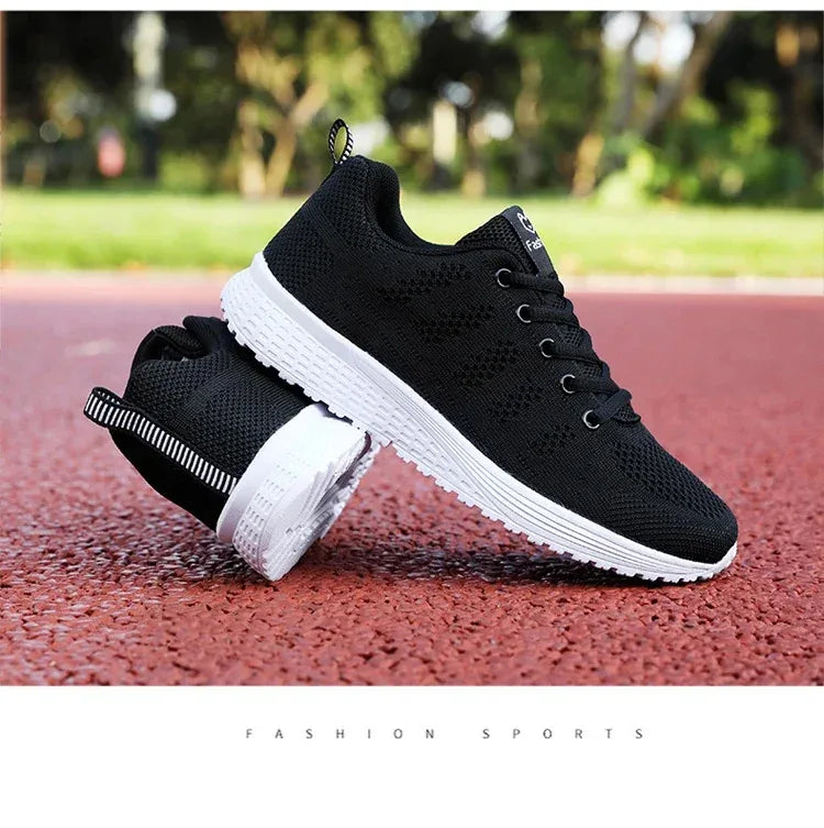 Women Casual Shoes Fashion Breathable Walking Mesh Flat Shoes Sneakers Women 2024 Gym Vulcanized Shoes White Female Footwear