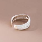 Load image into Gallery viewer, 925 Sterling Silver Frosting Overlapping Rings For Women Wedding Luxury Jewelry Wholesale  Jewellery
