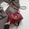 LEFTSIDE Mini PU Leather Shoulder Bags for Women 2024 Y2K Korean Fashion Trend Female Bucket Crossbody Bag Lady Handbags