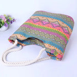 Load image into Gallery viewer, Casual Summer Beach Women Bag, Hot Sale High Quality Canvas Handbags, Fashion Shoulder  Lunch Bag
