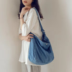 Load image into Gallery viewer, Retro Shoulder Bag Women's Cowboy Crossbody Bags Fashion Solid Messenger Bags Ladies Denim Sling Bag Large Capacity Designer Bag
