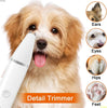 ATUBAN Dog Clippers Grooming Kit Hair Clipper-Low Noise Paw Trimmer-Cordless Quiet Nail Grinder Shaver for Cats and Other Pets