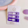 3pcs New Purple Gradient Hair Pin Sweet Basic Star Dripping Hair Clips for Girls Headwear Headdress Girls Kids Hair Accessories
