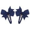 2Pcs/Lot Solid Color Bows Hair Clip For Kids Girls Ribbon Bowknot BB Clip Cute Baby Barrettes Hairpins Headwear Hair Accessories
