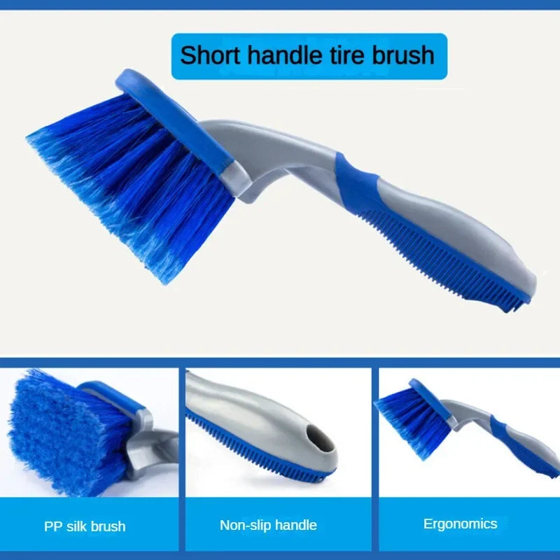 Multi-Functional Car Tyre Cleaning Brush Tire Wheel Rim Hub Brushes Auto Washer Vehicle Body Surface Wheel Scrub Cleaner Tool