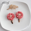 Fashion Flower BB Hair Clips Pin Headwear For Baby Kids Girl Hair Accessories 2 PCS/SET