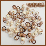 Load image into Gallery viewer, 10PCS New Girls Cartoon Aniamls Flowers Small Elastic Hair Bands Children Cute Lovely Hair Tie Rubber Bands Kid Hair Accessories
