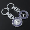 Creative Metal Car Keychain Pendant Key Ring Car Accessories For Mercedes Benz AMG W203 W206 W220 W205 W211 W212 W201 W210 W108