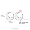 Stainless Steel  Minimalist Shrimp Pattern Hoop Earrings for Men Women Cool Accessaries Earring Hot Sale Birthday Jewlery Gifts