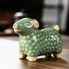 Creative Chinese Zodiac Signs Animal Tea Pet Geyao Porcelain Tea Play Tea House Decoration Ornaments Accessories