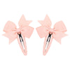 2Pcs/Lot Solid Color Bows Hair Clip For Kids Girls Ribbon Bowknot BB Clip Cute Baby Barrettes Hairpins Headwear Hair Accessories