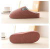 Large Size Men'S Cotton Shones Winter Casual Warm Plush Women Men Special Indoor Slippers Couples Non-Slip Stripe Slide Slipper