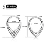 Load image into Gallery viewer, G23 Titanium Ear Pair of Classic Plain Dome Nose Nipple Ring PIERC Earring Hoops Clicke Labret Rings Piercing Jewellery
