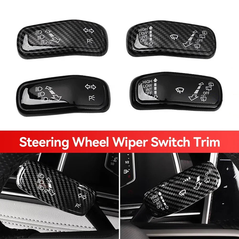 For VW Golf 7 7.5 MK7 Golf 8 MK8 Tiguan L Accessories Interior Steering Wheel Headlight Switch Control Cover Wiper Switch Trim