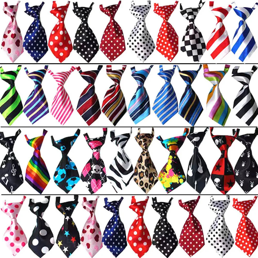 25/50/100pcs/lot Pet Cat Dog Bow Tie Lots Mix Colors Grooming Accessories Adjustable Puppy Bow Tie Products Pet Bowtie Supplies